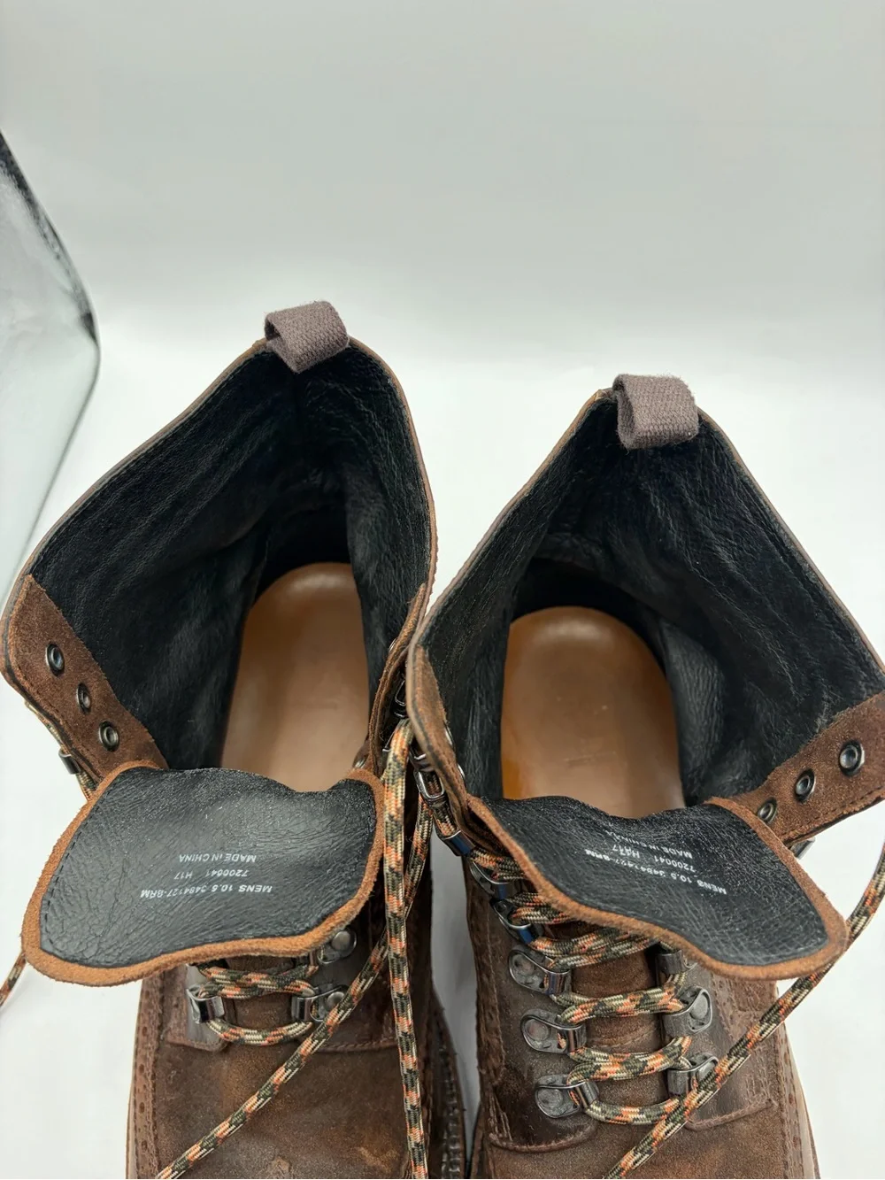 Frye George Adirondack Leather Boots Men’s Size 10.5 Brown